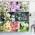 thumbnail image 1 of Ambesonne Tree Shower Curtain, Spring Scenery Collage, 69"Wx84"L, Multicolor, 1 of 5