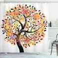 thumbnail image 1 of Ambesonne Tree Shower Curtain, Spring Season Tree Leaves, 69"Wx84"L, Multicolor, 1 of 3