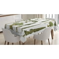 thumbnail image 1 of Ambesonne Tree Tablecloth Rectangular Table Cover, Forest Growth Ecology, 60"x90", Pale Brown Green, 1 of 4