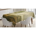 thumbnail image 1 of Ambesonne Tree Tablecloth Rectangular Table Cover, Lonely Tree in Beige Tones, 60"x84", Beige Green Pale Yellow, 1 of 3
