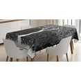 thumbnail image 1 of Ambesonne Tree Tablecloth Rectangular Table Cover, Modern Art Pattern Boho, 52"x70", Grey White, 1 of 4