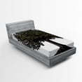 thumbnail image 1 of Ambesonne Tree of Life Fitted Sheet, Digital Fruit Tree, Twin XL Size, Brown Green, 1 of 2