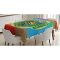 thumbnail image 1 of Ambesonne Tree of Life Tablecloth Rectangular Table Cover, Yoga, 60"x90", Multicolor, 1 of 4