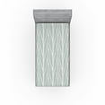 thumbnail image 1 of Ambesonne Trees Fitted Sheet, Winter Forest Woods Pattern, Twin XL Size, Coconut and Almond Green, 1 of 5