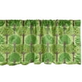 thumbnail image 1 of Ambesonne Trees Window Valance, Orange Trees Citrus Blossoms, 54" X 18", Lime Green Umber, 1 of 3