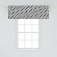 thumbnail image 1 of Ambesonne Trellis Window Valance, Lattice Lines Modern Monochrome Grid Abstract Zigzags Ornamental Print, Curtain Valance for Kitchen Bedroom Decor with Rod Pocket, 54" X 18", Charcoal Grey and White, 1 of 2