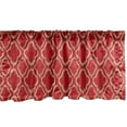 thumbnail image 1 of Ambesonne Trellis Window Valance, Tie Dye Ikat Fashion, 42" x 18", Ruby Ecru, 1 of 3
