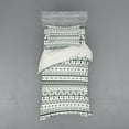 thumbnail image 1 of Ambesonne Tribal Bedding Set 3 Pcs, Aztec Patterns, Twin XL, Hunter Green White, 1 of 2