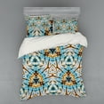thumbnail image 1 of Ambesonne Tribal Bedding Set 4 Pcs, Abstract Tribal Patterns, Queen, Blue Yellow, 1 of 2