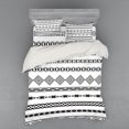 thumbnail image 1 of Ambesonne Tribal Bedding Set 4 Pcs, Ethnic Geometric Folk Forms, Queen, White Black, 1 of 3