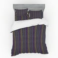 thumbnail image 1 of Ambesonne Tribal Bedding Set 4 Pcs, Folkloric Abstract Zigzags, Queen, Multicolor, 1 of 2