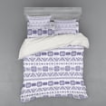 thumbnail image 1 of Ambesonne Tribal Bedding Set 4 Pcs, Mexico Aztec Boho, Queen, Mauve White, 1 of 2