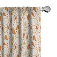 thumbnail image 1 of Ambesonne Tribal Curtains, Autumn Theme Dreamcatcher, Pair of 28"x63", Orange White, 1 of 5