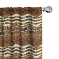 thumbnail image 1 of Ambesonne Tribal Curtains, Boho Folk, Pair of 28"x63", Multicolor, 1 of 5