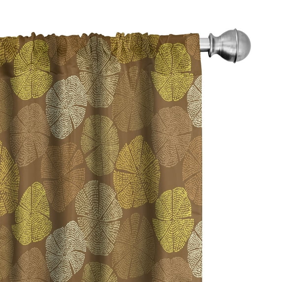 Ambesonne Tribal Curtains, Traditional Folkloric, Pair of 28"x84", Multicolor