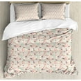 thumbnail image 1 of Ambesonne Tribal Duvet Cover Sets, Geometry Art Summer Tone, 2-King, Grey Yellow Multicolor, 1 of 3