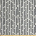 thumbnail image 1 of Ambesonne Tribal Fabric by the Yard Upholstery, Aboriginal Art with Leaves, 3 Yards, Dust Dark Blue Grey, 1 of 4