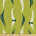 thumbnail image 1 of Ambesonne Tribal Fabric by the Yard Upholstery, Native Style Stripes Doodle, 5 Yards, Pale Green Dark Teal, 1 of 5