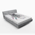 thumbnail image 1 of Ambesonne Tribal Fitted Sheet, Inspirational Wild Free, Full Size, Pale Grey Pink Teal, 1 of 2