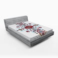 thumbnail image 1 of Ambesonne Tribal Fitted Sheet, Mexican Pattern, Full Size, Multicolor, 1 of 2
