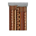thumbnail image 1 of Ambesonne Tribal Fitted Sheet & Pillow Sham Set, Abstract Details Stripes, Full, Multicolor, 1 of 2