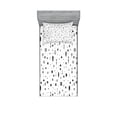 thumbnail image 1 of Ambesonne Tribal Fitted Sheet & Pillow Sham Set, Aztec Geometric Design, Twinxl, Black and White, 1 of 2