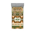 thumbnail image 1 of Ambesonne Tribal Fitted Sheet & Pillow Sham Set, Aztec Mayan Style Stripe, Twinxl, Green Brown Amber, 1 of 2