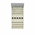 thumbnail image 1 of Ambesonne Tribal Fitted Sheet & Pillow Sham Set, Aztec Native, Twinxl, Beige and Brown, 1 of 2