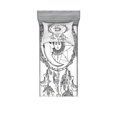 thumbnail image 1 of Ambesonne Tribal Fitted Sheet & Pillow Sham Set, Dreamcatcher Moon, Twin, Black White, 1 of 2