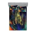 thumbnail image 1 of Ambesonne Tribal Fitted Sheet & Pillow Sham Set, Grunge Tribal, Full, Multicolor, 1 of 2