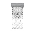 thumbnail image 1 of Ambesonne Tribal Fitted Sheet & Pillow Sham Set, Rustic Arrows, Twinxl, Black and White, 1 of 2