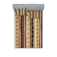 thumbnail image 1 of Ambesonne Tribal Fitted Sheet & Pillow Sham Set, Striped Ornament, Full, Multicolor, 1 of 2