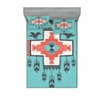 thumbnail image 1 of Ambesonne Tribal Fitted Sheet & Pillow Sham Set, Vintage Native, Full, Multicolor, 1 of 2