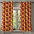thumbnail image 1 of Ambesonne Tribal Grommet Curtain, Timeless Design, 50" x 63", Orange Purple and Yellow, 1 of 6