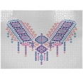 thumbnail image 1 of Ambesonne Tribal Jigsaw Puzzle Durable Cardboard, Geometric Design, 1000 pcs, Coral Pink and Blue, 1 of 5