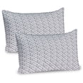 thumbnail image 1 of Ambesonne Tribal Pillow Sham 2 Pack, Muted Toned Hatching Forms, 30"x20", Grey Pale Taupe and White, 1 of 3