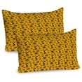 thumbnail image 1 of Ambesonne Tribal Pillow Sham 2 Pack, Women Native, 26"x20", Yellow Black, 1 of 3