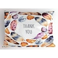 thumbnail image 1 of Ambesonne Tribal Pillow Sham, Bird Feathers Thank You, 26" X 20", Multicolor, 1 of 2