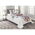 thumbnail image 1 of Ambesonne Tribal Quilted Bedspread Set 2 Pcs, Mexican Pattern, Twin Size, Multicolor, 1 of 3