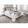 thumbnail image 1 of Ambesonne Tribal Quilted Bedspread Set 3 Pcs, Mexican Pattern, Queen Size, Multicolor, 1 of 3