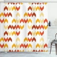 thumbnail image 1 of Ambesonne Tribal Shower Curtain, Ikat Ethnic Chevron Print, 69"Wx70"L, Apricot Paprika, 1 of 4