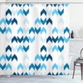 thumbnail image 1 of Ambesonne Tribal Shower Curtain, Ikat Ethnic Chevron Print, 69"Wx84"L, Sky Blue, 1 of 1