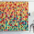 thumbnail image 1 of Ambesonne Tribal Shower Curtain, Triangles Fractal Aztec, 69"Wx75"L, Multicolor, 1 of 3