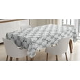 thumbnail image 1 of Ambesonne Tribal Tablecloth Rectangular Table Cover, Arrows Black and White, 52"x70", Charcoal Grey, 1 of 4