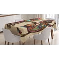 thumbnail image 1 of Ambesonne Tribal Tablecloth Rectangular Table Cover, Patterns Monkey, 60"x90", Multicolor, 1 of 4