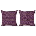thumbnail image 1 of Ambesonne Tribal Throw Pillow Cover 2 Pack, Vintage Circles Design, 16", Multicolor, 1 of 2