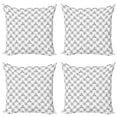 thumbnail image 1 of Ambesonne Tribal Throw Pillow Cover 4 Pack, Arrows Black and White, 24", Charcoal Grey, 1 of 2