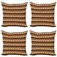thumbnail image 1 of Ambesonne Tribal Throw Pillow Cover 4 Pack, Arrows and Roses, 24", Multicolor, 1 of 2
