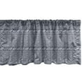 thumbnail image 1 of Ambesonne Tribal Valance Pack of 2, Mini Triangles and Streaks, 54"X18", Dark Indigo Pale Blue, 1 of 4
