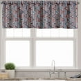 thumbnail image 1 of Ambesonne Tribal Valance Pack of 2, Striped, 42"X18", Cinnamon Black Teal, 1 of 5